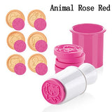 6pcs/set Cartoon Stamps Moulds Christmas Tree Cookie Tools Cake
