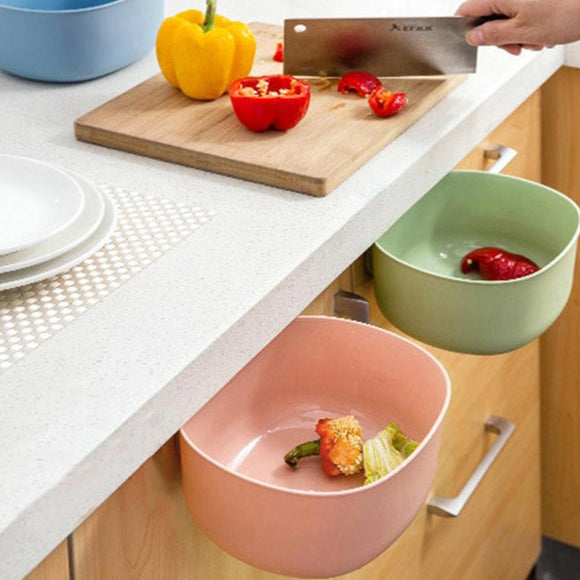Kitchen Hanging Garbage Waste Bin Can Trash Barrel Storage